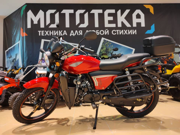 Мопед Мотомир RAID INTERNATIONAL (кофр. дуги с карманами) красный