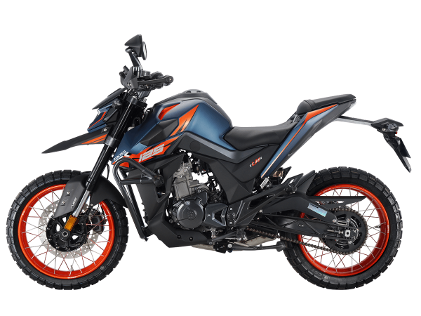 Мотоцикл дорожный Zontes (Зонтес) ZT200 - U1 (4T ZT163ML EFI) 17/17 (2025 г.) синий/оранжевый с ПТС | Мототека